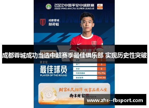 成都蓉城成功当选中超赛季最佳俱乐部 实现历史性突破 成都蓉城成功当选中超赛季最佳俱乐部 实现历史性突破